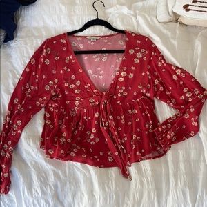 AE floral blouse